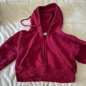 TNA Fuchsia Zip-Up Hoodie